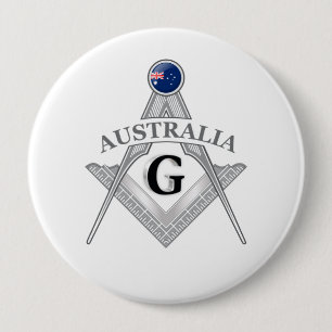 Australia freemasonry sign 10 cm round badge