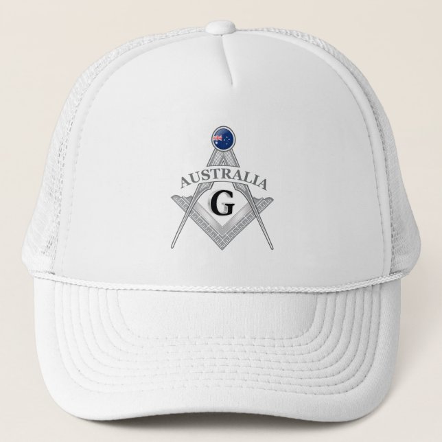 Australia freemasonry sign trucker hat (Front)