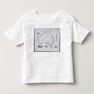 Australia, from a Series of World Maps published b Toddler T-Shirt