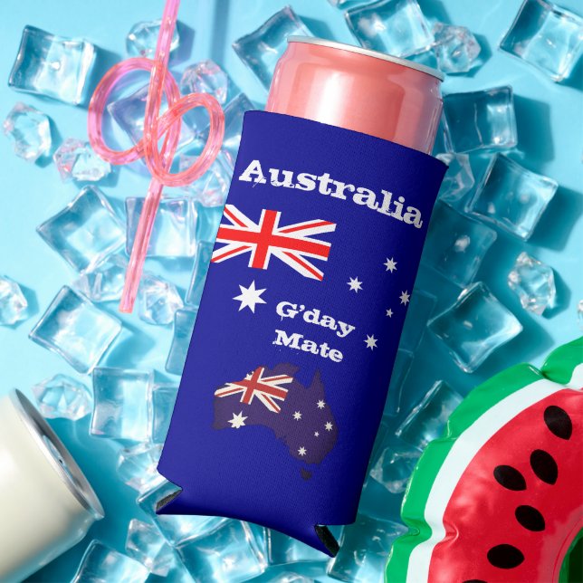 Australia & G'day Mate cooler / Australian Flag (In Situ Summer)