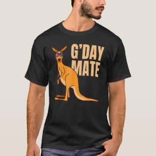 Australia G'day Mate Kangaroo Australian Symbol T-Shirt