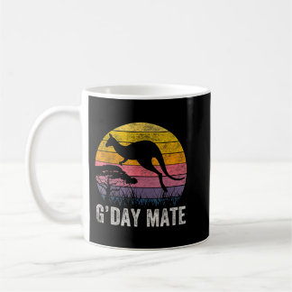 Australia G'Day Mate Shirt Funny Kangaroo Australi Coffee Mug