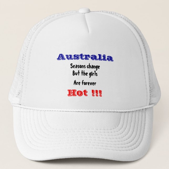 Australia girls trucker hat (Front)