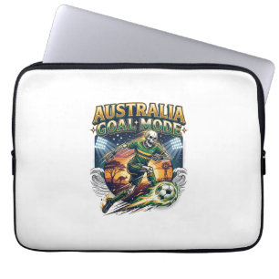 Australia Goal Mode Skeleton Striker Nations Stree Laptop Sleeve