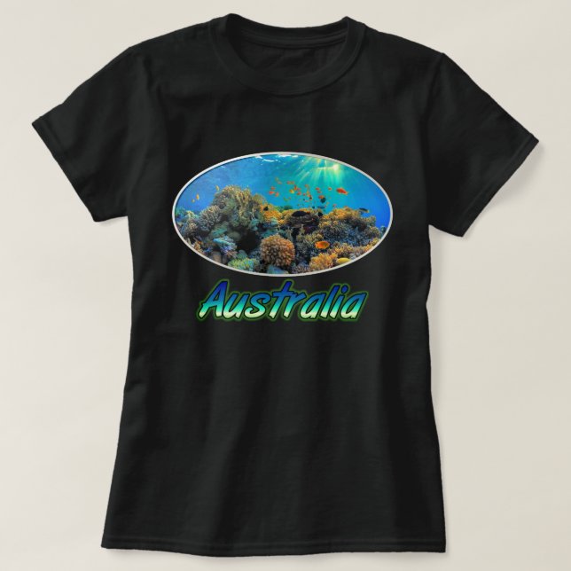 Australia Great Barrier Reef stylised T-Shirt (Design Front)