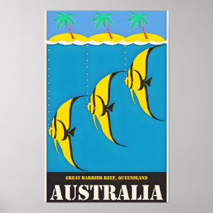 Australia Great Barrier Reef Travel Poster