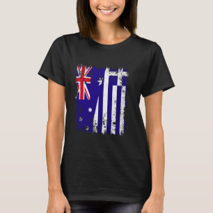 Australia Greece Half Flag Australian Greek Flag T-Shirt