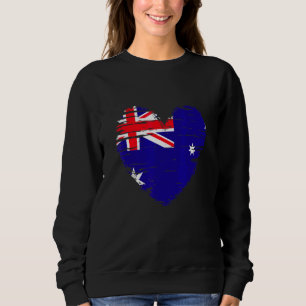 Australia Heart Australian Flag Australian Pride Sweatshirt
