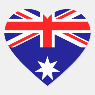 australia heart sticker