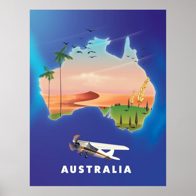 Australia Holiday travel poster (Front)