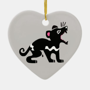 Australia - I love Tasmanian DEVILS - Wildlife Ceramic Ornament