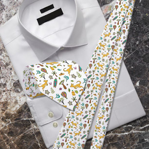 Australia Icon Seamless Pattern Tie