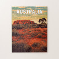 Australia Illustration Travel Art Vintage