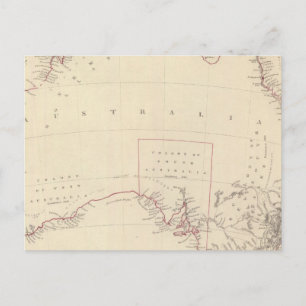 Australia in 1839 postcard