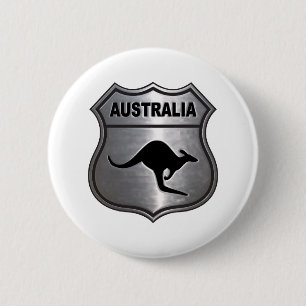 Australia Kangaroo 6 Cm Round Badge
