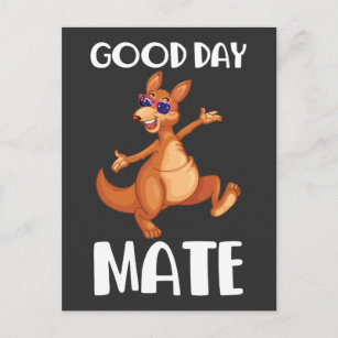 Australia Kangaroo Animal Australian Flag Aussie Postcard