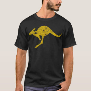 Australia Kangaroo Aussie ROO Flag Roundel Sports T-Shirt