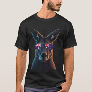 Australia Kangaroo Australian Flag 3 T-Shirt