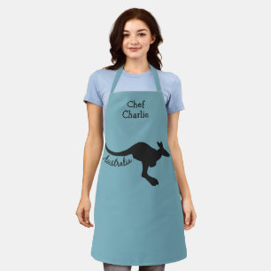 Australia Kangaroo custom name Apron