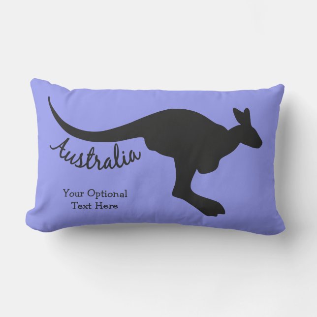 Australia Kangaroo custom text & colour pillows (Front)