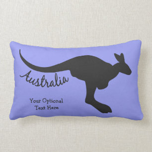 Australia Kangaroo custom text & colour pillows