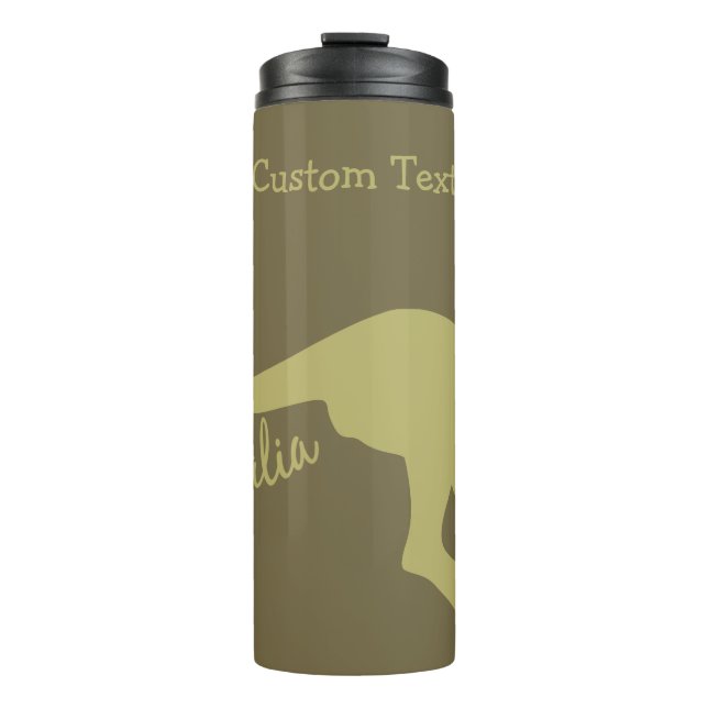 Australia Kangaroo custom text & colour tumbler (Front)