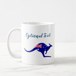 Australia Kangaroo & Flag Coffee Mug