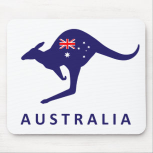 AUSTRALIA KANGAROO FLAG MOUSE MAT