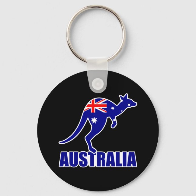 Australia kangaroo key ring (Front)