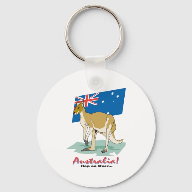 Australia Kangaroo Key Ring (Front)