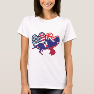Australia Kangaroo Koala Love T-Shirt