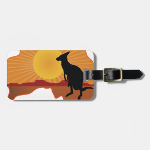 Australia Kangaroo Luggage Tag