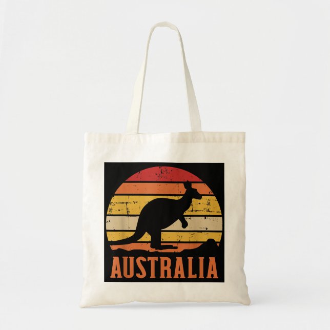 Australia Kangaroo Vintage Tote Bag (Front)
