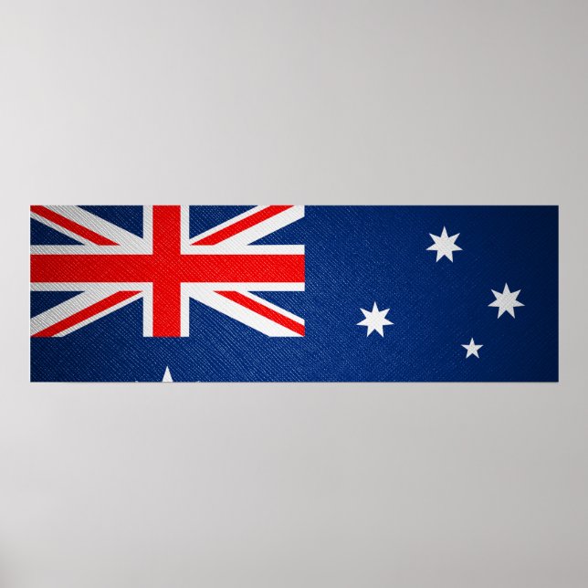 Australia leather flag poster (Front)