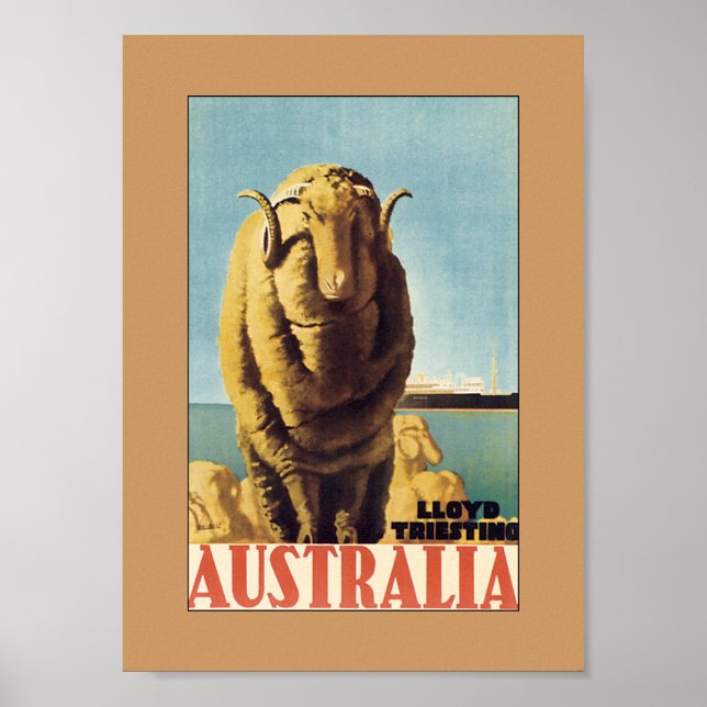 Australia - Lloyd Triestino (canvas) Poster (Front)