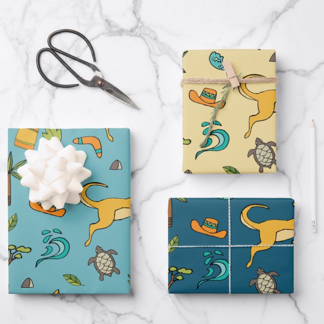 Australia Love Wrapping Paper Set (Front)