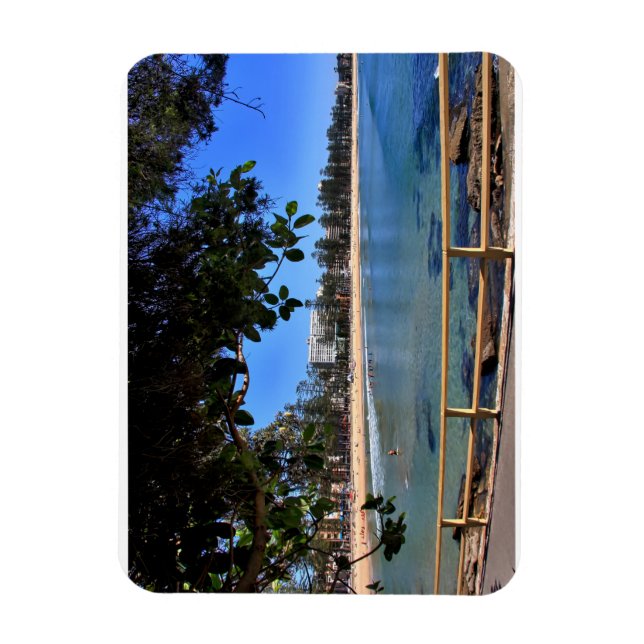 australia manly beach sun surf summer water blue magnet (Vertical)