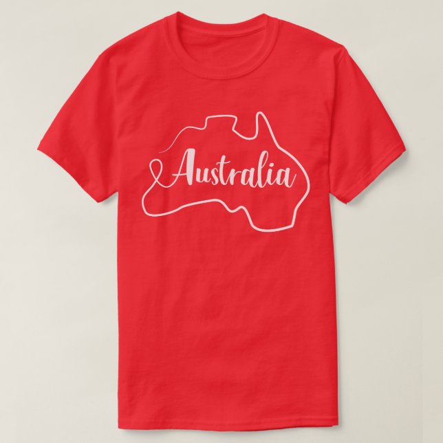 Australia map 2 T-Shirt (Design Front)