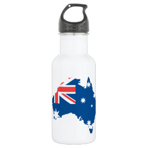 Australia map flag - 532 ml water bottle
