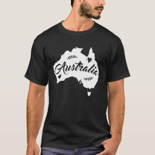 Australia Map Travel & Animal State Home Australi T-Shirt