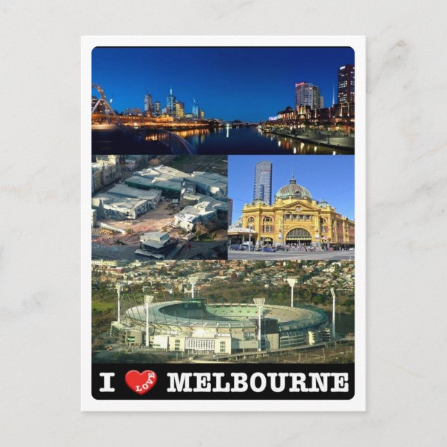 Australia - Melbourne - I Love - Postcard (Front)
