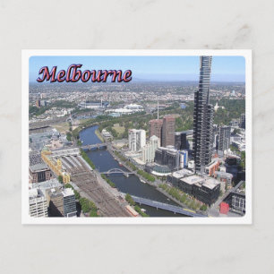 Australia - Melbourne - Yarra river - Postcard