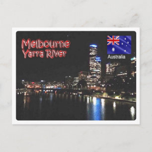 Australia - Melbourne - Yarra River, Southgate - Postcard