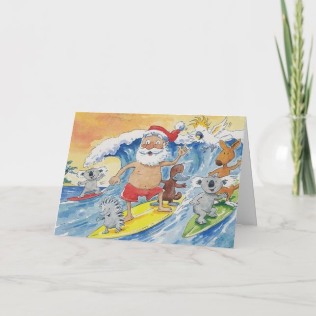 Australia Merry Christmas Holiday Card (Front)