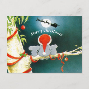 Australia Merry Christmas Holiday Postcard