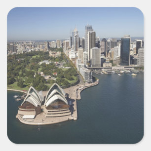 Australia, New South Wales, Sydney, Sydney 2 Square Sticker