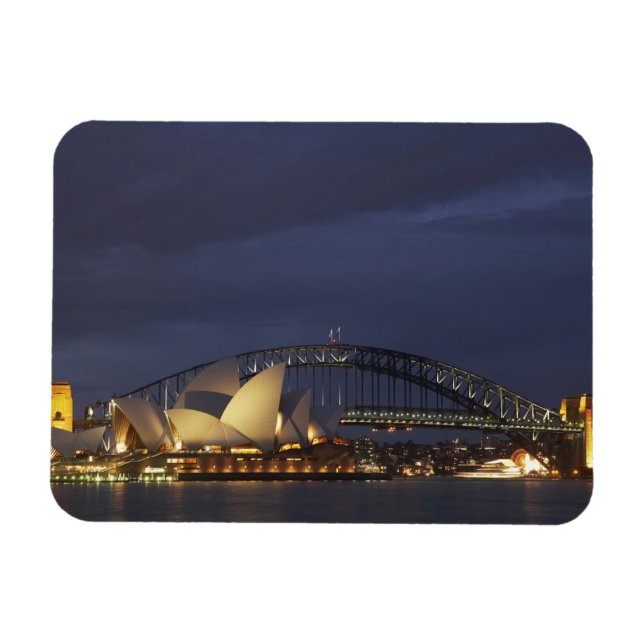 Australia, New South Wales, Sydney, Sydney Opera 3 Magnet (Horizontal)