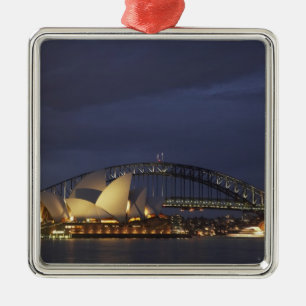 Australia, New South Wales, Sydney, Sydney Opera 3 Metal Ornament