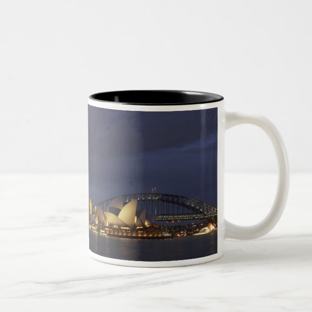 Australia, New South Wales, Sydney, Sydney Opera 3 Two-Tone Coffee Mug (Right)