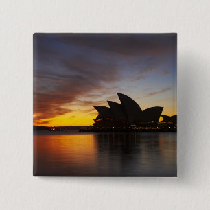 Australia, New South Wales, Sydney, Sydney Opera 5 15 Cm Square Badge